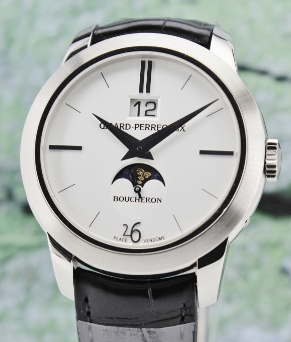 (image for) Girard-Perregaux ‘Hommage A Boucheron’ MoonPhase 18K White Gold / 80370